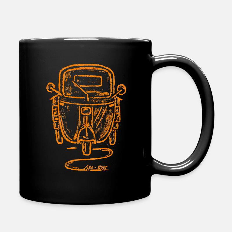 APE sans boite vieux jaune APE-tizer - Mug uni - noir