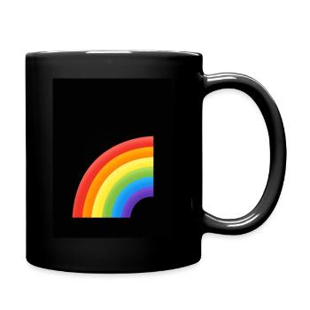 LGBTQ Bogen - Tasse einfarbig - Schwarz - Rechts