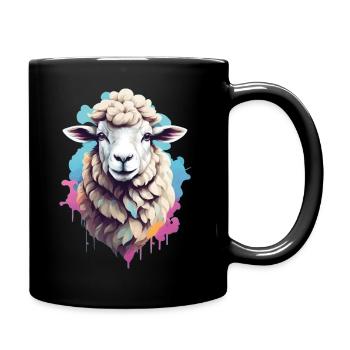 Sheep - Full Colour Mug - black - Right
