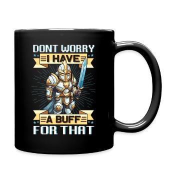 Gamer Gaming RPG Rollenspiel PC Paladin - Full Colour Mug - black - Right