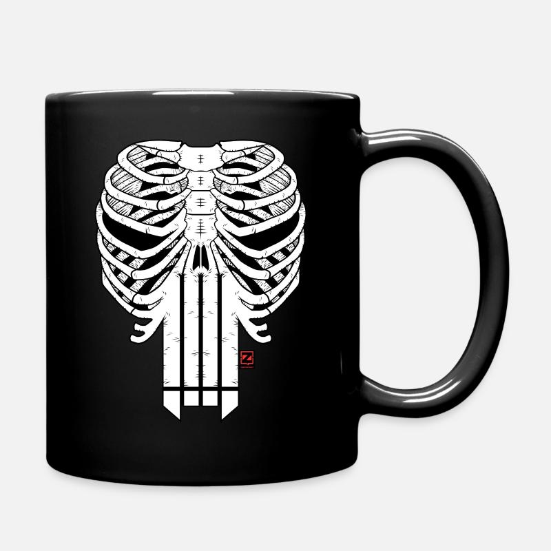 HARDCORE HORROR SHOW SKULL - Full Colour Mug - black
