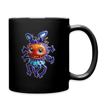 Mouche extraterrestre violette - Mug uni - noir - Droite