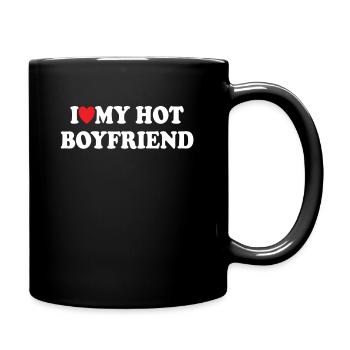 I love my hot Boyfrind - Full Colour Mug - black - Right