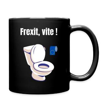 LOGO Frexit vite ! - Mug uni - noir - Droite