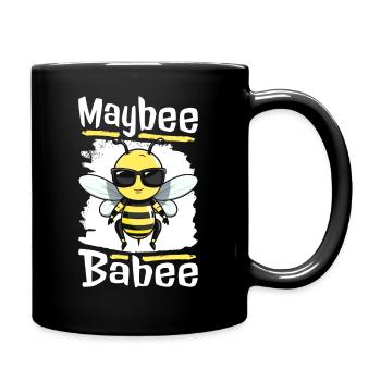 Biene Honig Imker Bienen Sprüche - Tasse einfarbig - Schwarz - Rechts