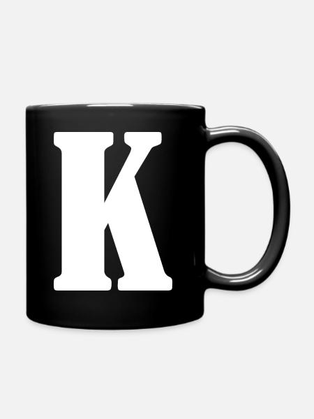 K - Tasse einfarbig - Schwarz