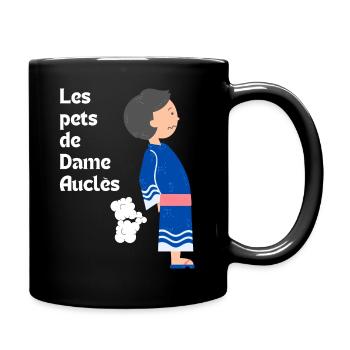 LOGO Les pets de Dame Auclès - Mug uni - noir - Droite