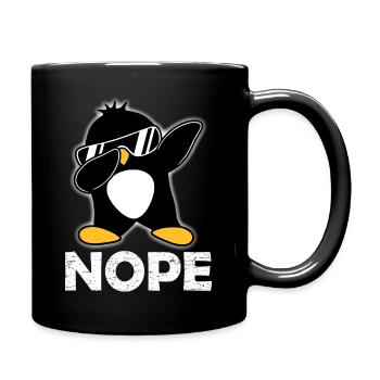 Nope Lazy Today Cool Dabbing Penguin Dab Dance Pose - Mug uni - noir - Droite