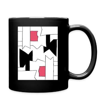 Lesezeichen - Tasse einfarbig - Schwarz - Rechts