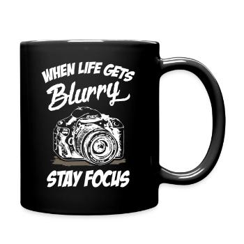 Photographer Stay Focus - Full Colour Mug - black - Right