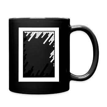 Domino der Wolkenkratzer - Tasse einfarbig - Schwarz - Rechts