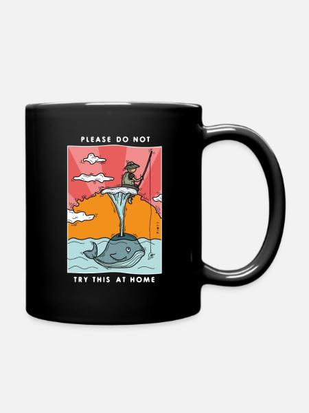 N’essayez pas cela à la maison (blanc) - Mug uni - noir