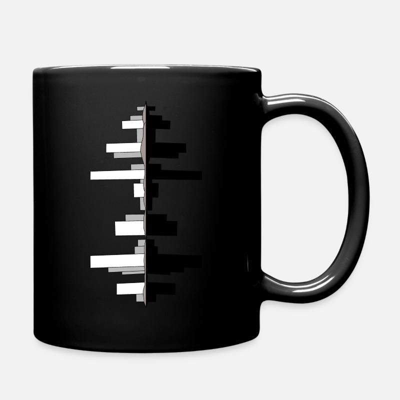Gratte-ciel au bord de la rivière - Mug uni - noir