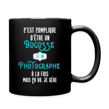 C'est compliqué d'être Bogosse et Forgeron - Mug uni - noir - Droite