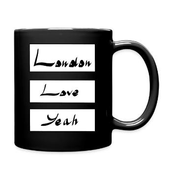 London Liebe yeah - Tasse einfarbig - Schwarz - Rechts