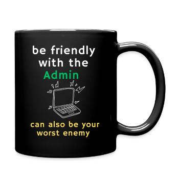 T-shirt Administrateur informatique - Mug uni - noir - Droite