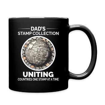 Timbres-poste d’époque Collectionneur de papa - Mug uni - noir - Droite