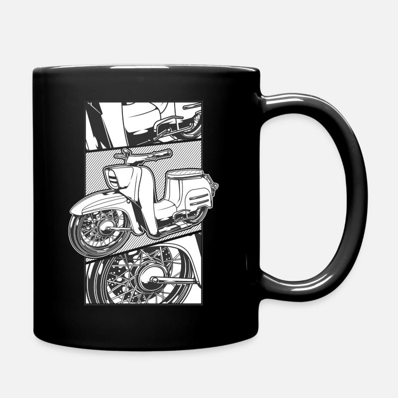 Moped Simson Schwalbe - Tasse einfarbig - Schwarz