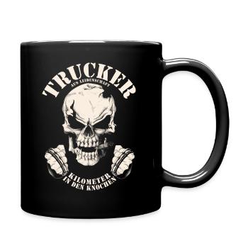 Trucker - Tasse einfarbig - Schwarz - Rechts