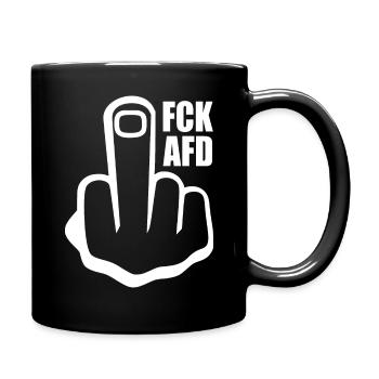Fck afd - Tasse einfarbig - Schwarz - Rechts