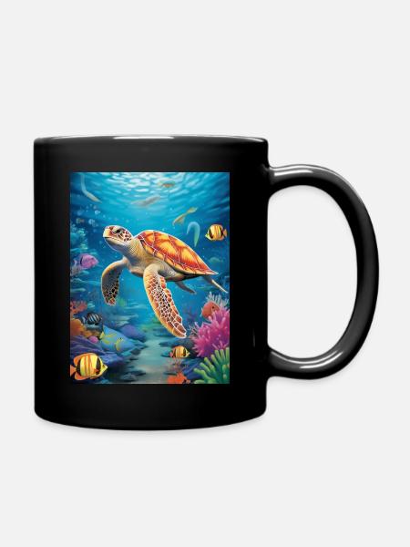 Underwater Paradise - Tasse einfarbig - Schwarz