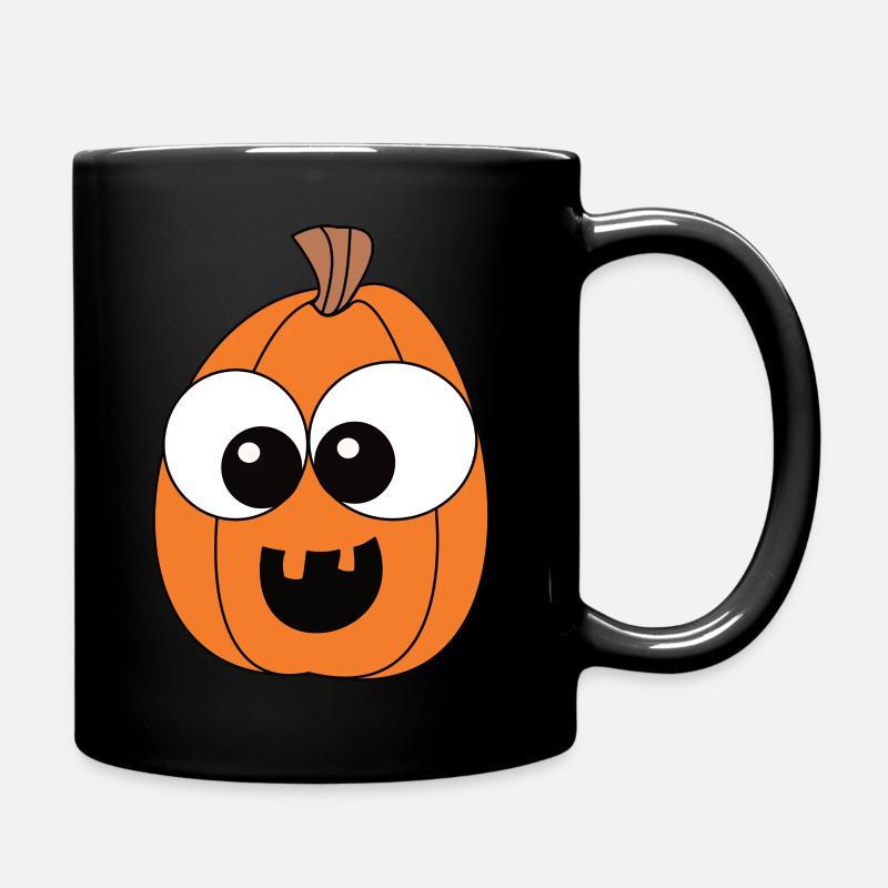 Kürbis - Tasse einfarbig - Schwarz