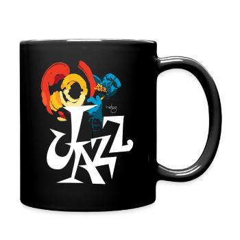 Jazz Art Trumpet - Tasse einfarbig - Schwarz - Rechts