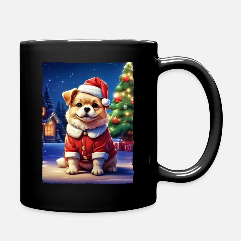 Chien de Noël 1.6 - Mug uni - noir
