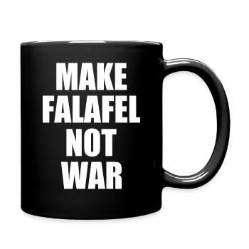 Make falafel not war - Full Colour Mug - black - Right