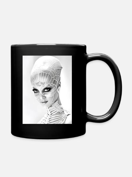 Mantidae - Full Colour Mug - black