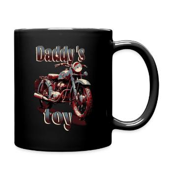Daddy`s toy -blau - Tasse einfarbig - Schwarz - Rechts