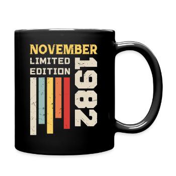 November 1982 Birthday Gift - November 1982 - Full Colour Mug - black - Right