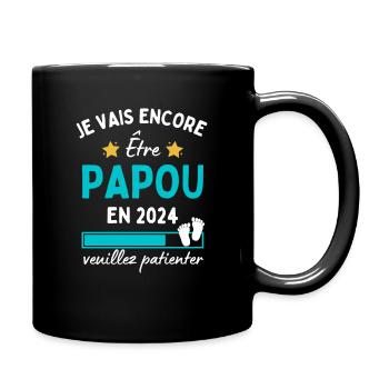 Je encore Être Papou en 2024 Cadeau Futur Papy - Mug uni - noir - Droite