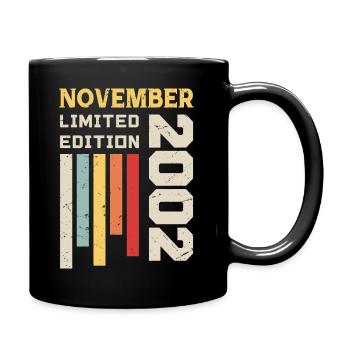 November 2002 Geburtstagsgeschenk - November 2002 - Tasse einfarbig - Schwarz - Rechts