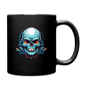 Skull Graphic in Vector Style - Full Colour Mug - black - Right