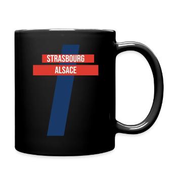 Strasbourg Alsace Strassburg Elsass - Tasse einfarbig - Schwarz - Rechts