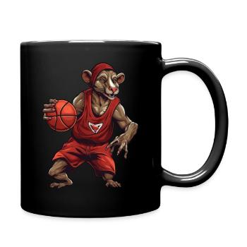 Joueur de basket-ball des Rats - Mug uni - noir - Droite