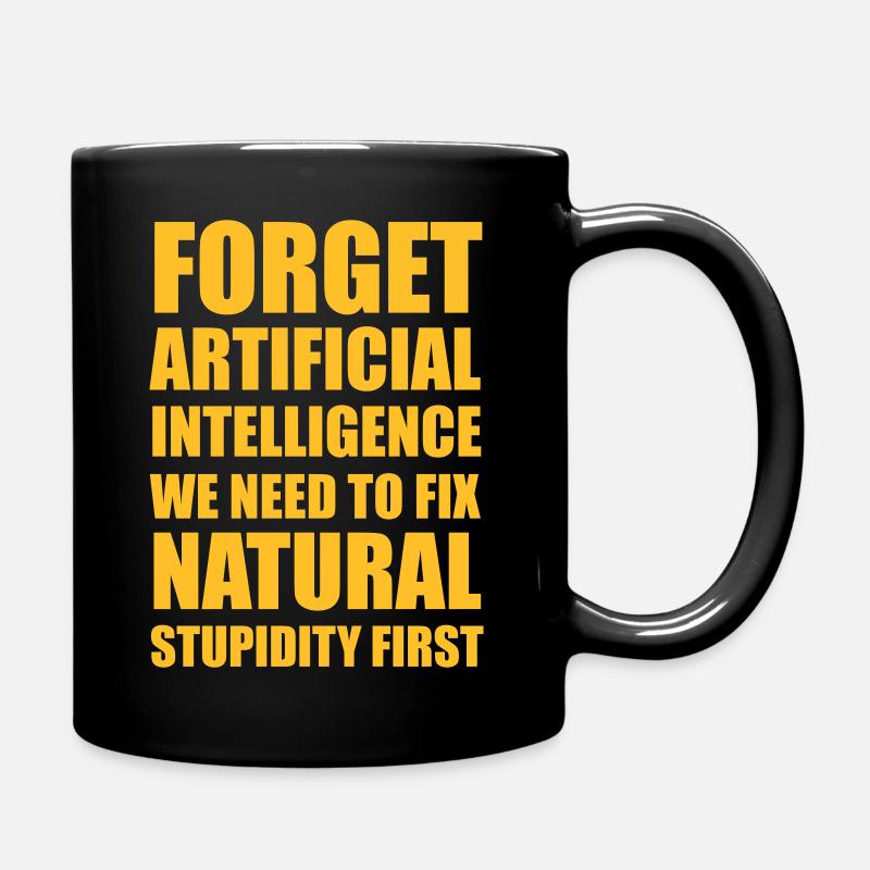 vergessen - Tasse einfarbig - Schwarz