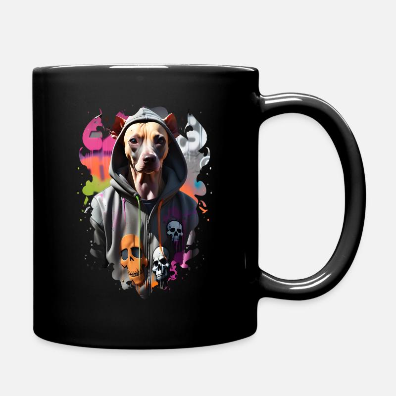 Dog Street 1 - Full Colour Mug - black