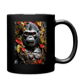 Spooky Plants Gorilla 1.1 - Full Colour Mug - black - Right