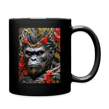 Spooky Plants Gorilla 1.3 - Full Colour Mug - black - Right