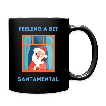 Feeling a bit santamental - Full Colour Mug - black - Right