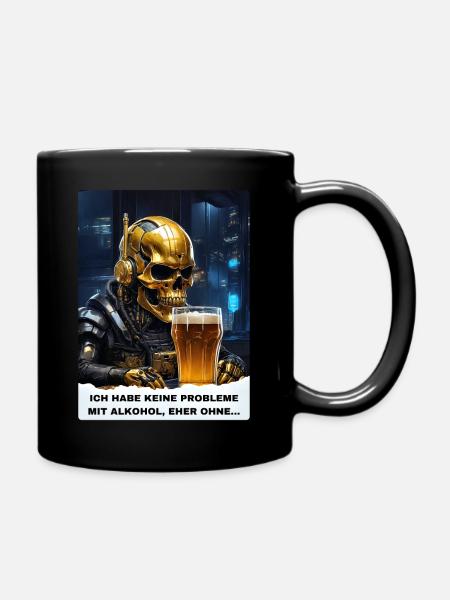 Bier Experte Skull 1.3 - Tasse einfarbig - Schwarz