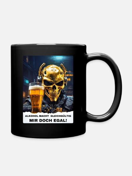 Bier Experte Skull 1.4 - Tasse einfarbig - Schwarz