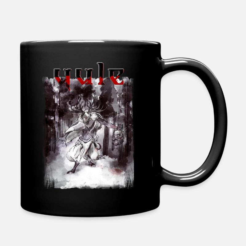 Le Père Noël est mort : motif païenYule - Mug uni - noir
