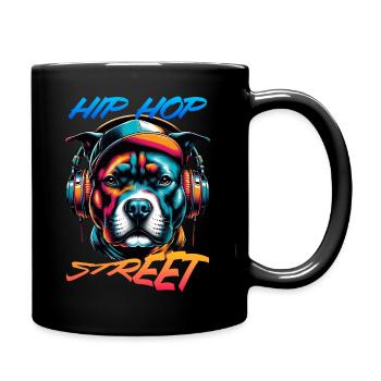 Staff Bull Terrier Urbain Hip Hop - Mug uni - noir - Droite