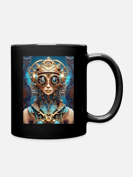 Steampunk Alien 1.17 - Tasse einfarbig - Schwarz