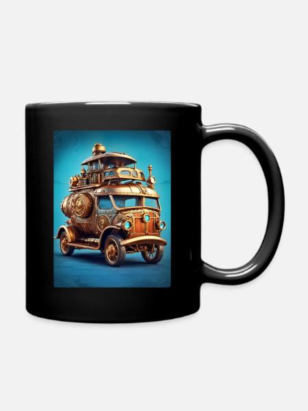 Steampunk Automobile 1.13 - Tasse einfarbig - Schwarz