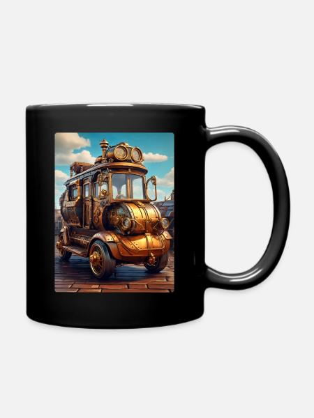 Steampunk Automobile 1.6 - Tasse einfarbig - Schwarz