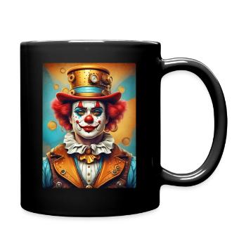 Steampunk Clown 1.6 - Tasse einfarbig - Schwarz - Rechts